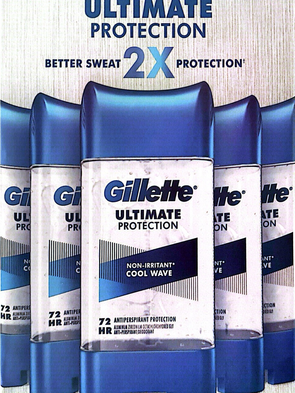 Gillette Ultimate Protection Antiperspirant Deodorant Stick - Cool Wave Blue
